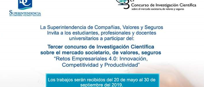 3er. Concurso de Investigación Científica «Retos empresariales 4.0: Innovación, Competitividad y Productividad»